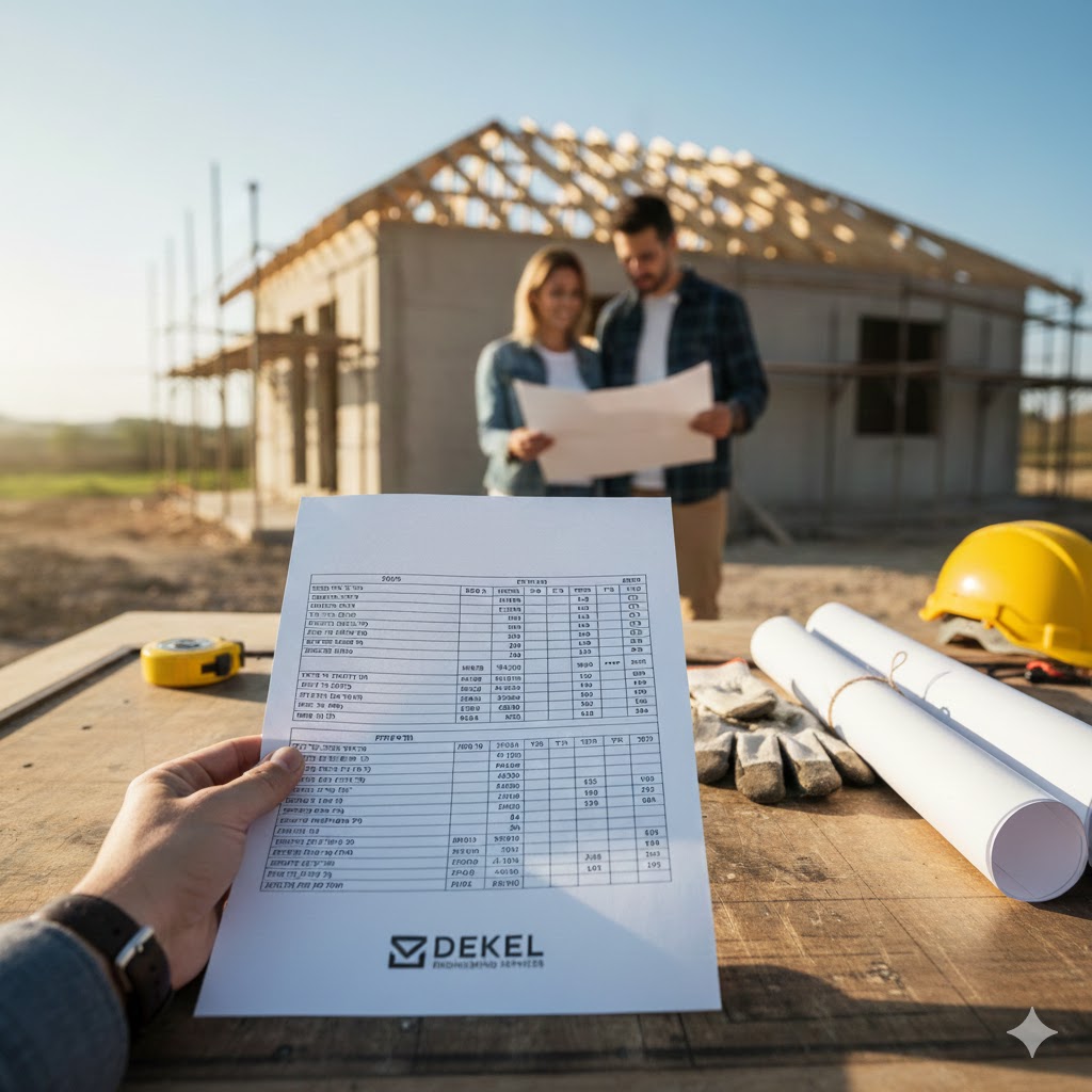 כתב כמויות לבנייה עצמית